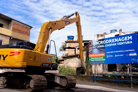 COMEÇAM AS OBRAS DE MACRODRENAGEM DO CANAL GASPAR VENTURA NO PANTANAL
