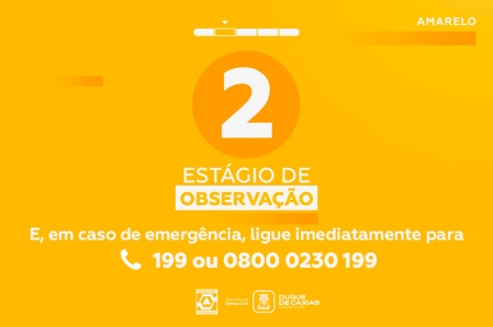 MUNICÍPIO DE DUQUE DE CAXIAS ENTRA EM ESTÁGIO DE OBSERVAÇÃO