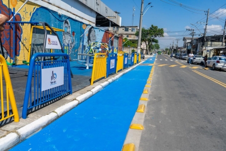 SARAPUÍ GANHA URBANIZAÇÃO DA RUA TOCANTINS E NOVA CICLOVIA PARA A POPULAÇÃO